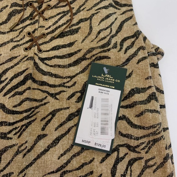 LAUREN‎ RALPH LAUREN Tan Animal Print Maxi Dress - NWT NFR Western Cowgirl - Picture 12 of 13